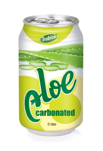 Carbonated aloe vera alu can 330ml